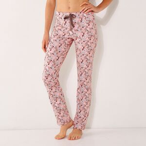 Dlhé pyžamové nohavice s kvetovanou potlačou