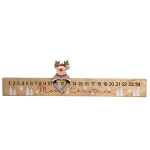 Altom Drevený adventný kalendár Deer, 38 x 9,5 cm
