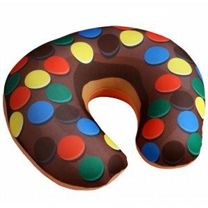Modom Cestovný vankúšik Donut lentilky, 30 x 30 cm