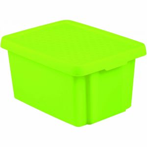 Curver Úložný box Essentials s vekom 16 l, zelená