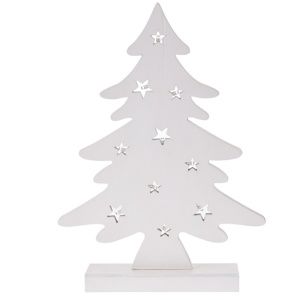 Dekoračný vianočný LED stromček, biela