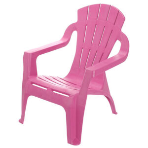 Detská plastová stolička Riga ružová, 33 x 44 x 37 cm