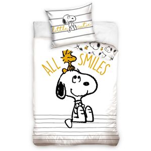 TipTrade Detské bavlnené obliečky Snoopy All smiles, 140 x 200 cm, 70 x 90 cm