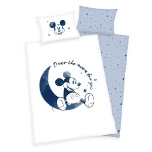 Herding Detské bavlnené obliečky do postieľky Mickey Mouse Moon, 100 x 135 cm, 40 x 60 cm