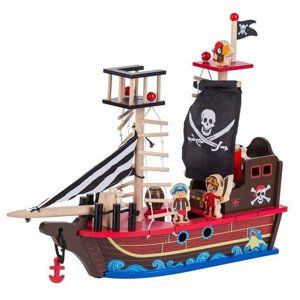 ECOTOYS Pirátská loď s figurkami 