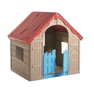 KETER FOLDABLE PLAY House detský domček, béžová / červená / modrá 17202656 