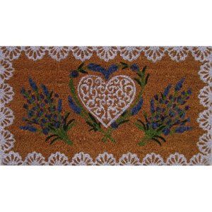 Trade Concept Kokosová rohožka Lavender Heart, 40 x 70 cm