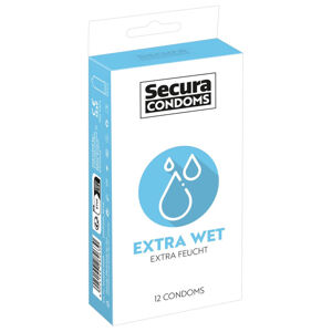 Kondómy Secura Extra Wet, 12 ks