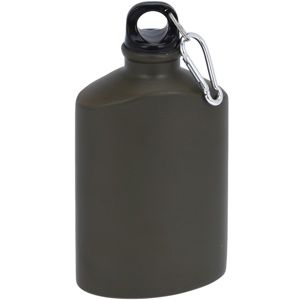 Koopman Športová hliníková fľaša s uzáverom 500 ml, army