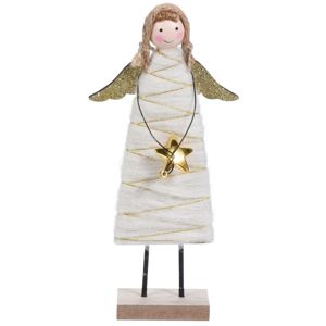 Koopman Vianočný anjel Berenice zlatá, 23 cm