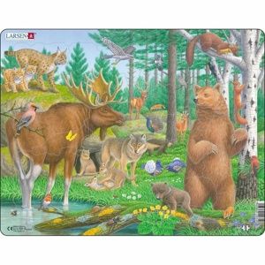 Larsen Puzzle Zvieratá v lese, 29 dielikov