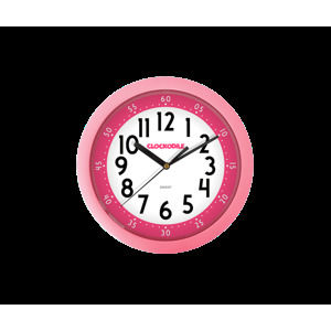 Nástenné detské hodiny CLOCKODILE CCS2011, ružové 25cm