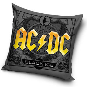 TipTrade Obliečka na vankúšik AC/DC Black Ice, 45 x 45 cm