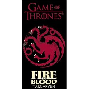 TipTrade Osuška Game of Thrones Fire and Blood, 70 x 140 cm
