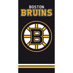 TipTrade Osuška NHL Boston Bruins Black, 70 x 140 cm