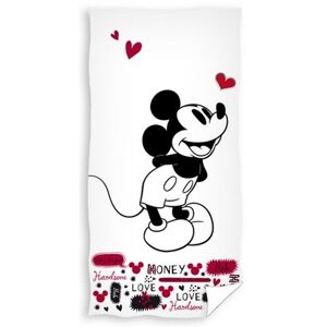 Carbotex Osuška Zamilovaný Mickey Mouse, 70 x 140 cm