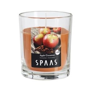 SPAAS Vonná sviečka v skle Apple Cinnamon, 7 cm 