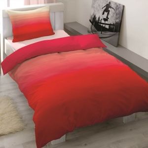 Trade Concept Saténové obliečky Balayage červená, 140 x 200 cm, 70 x 90 cm
