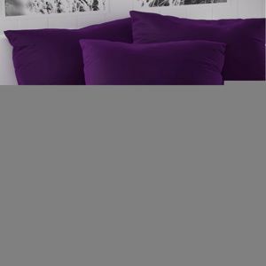 Kvalitex Saténové obliečky Luxury Collection tmavo fialová, 220 x 200 cm, 2 ks 70 x 90 cm