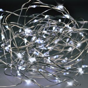 Solight 1V54-W Vianočná reťaz 100 LED, strieborný drôt 10m, studená biela