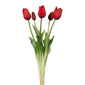 Umelý zväzok Tulipánov červená, 48 cm