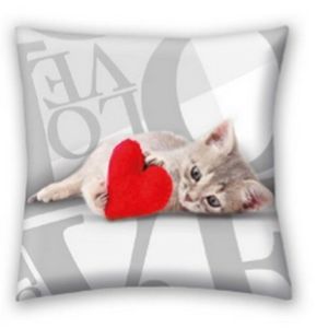 Halantex Vankúšik Love Cat, 40 x 40 cm