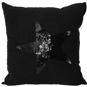Koopman Vankúšik Stars čierna, 45 x 45 cm