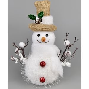 Vianočná dekorácia Bonhomme de neige, 22 cm