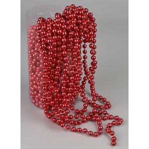 Vianočná perličková girlanda červená, 15 m