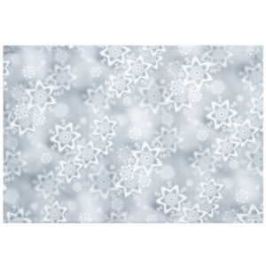 Forbyt Vianočný obrus Hviezdy strieborná, 30 x 45 cm